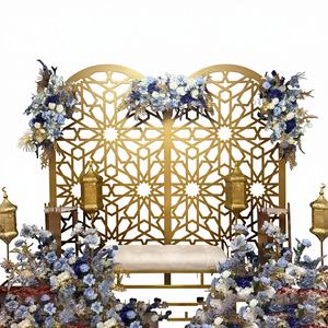 Arco de Metal con Espejo Redondo Personalizado, Diseño Elegante, con Color y Tamaño Ajustables para Eventos de Boda - Product Image 1