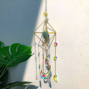 Colgante de piedra de cuarzo, cristal hexagonal, vitral, atrapasol, cristal curativo para ventana - Product Image 6