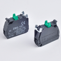 Interrupteur avec bouton-poussoir momentané, bouton en plastique, léger, vert marine, plastique, 22mm, CE ROHS,