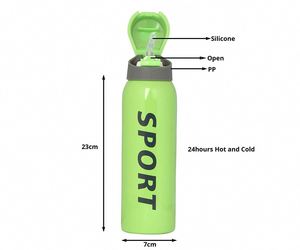 550 ml Stainless Steel Vacuum <b>Flasks</b> Water <b>Bottle</b> with Sipper Cap Stainless Steel Insulation Kettle - Product Image 4