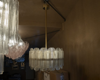 Lustre en verre d'art de Murano du milieu du siècle