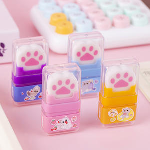 2025 Offre Spéciale Kawaii <span class=keywords><strong>librairie</strong></span> papeterie mode personnalisé Flexible caoutchouc gomme drôle chat patte conception assorties gommes pour - Product Image 5