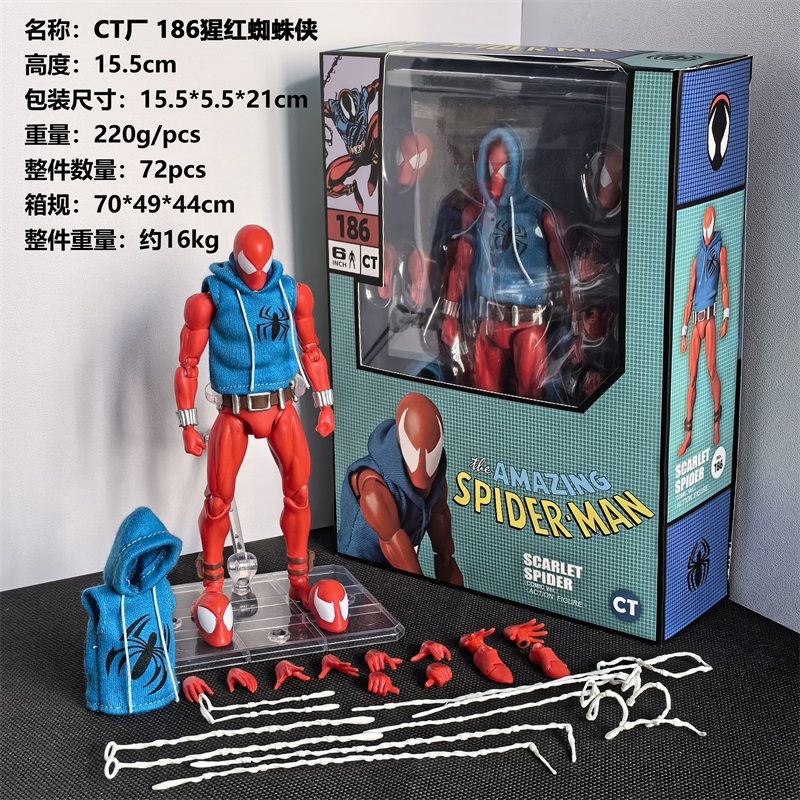 Mafex n.186 Spiderman rosso