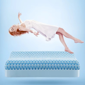 Bantal Leher Bentuk Gelombang Ergonomis TPE Lembut Bernapas Daya Pantul Tinggi Dapat Dicuci Anti-Apnea Bantal Tidur - Product Image 6