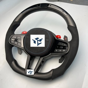 Volant chauffant personnalisé en fibre de carbone pour BMW M2 M3 M4 M5 F10 <span class=keywords><strong>F50</strong></span> F30 F32 F80 F82 F90 E90 E92 E60 E63 - Product Image 4