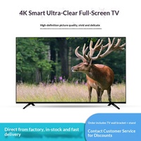 Téléviseur intelligent LED haute définition sans cadre de 65 pouces à 110 pouces, fréquence de rafraîchissement de 60 Hz, 4K, Android, WiFi sans fil, Smart TV