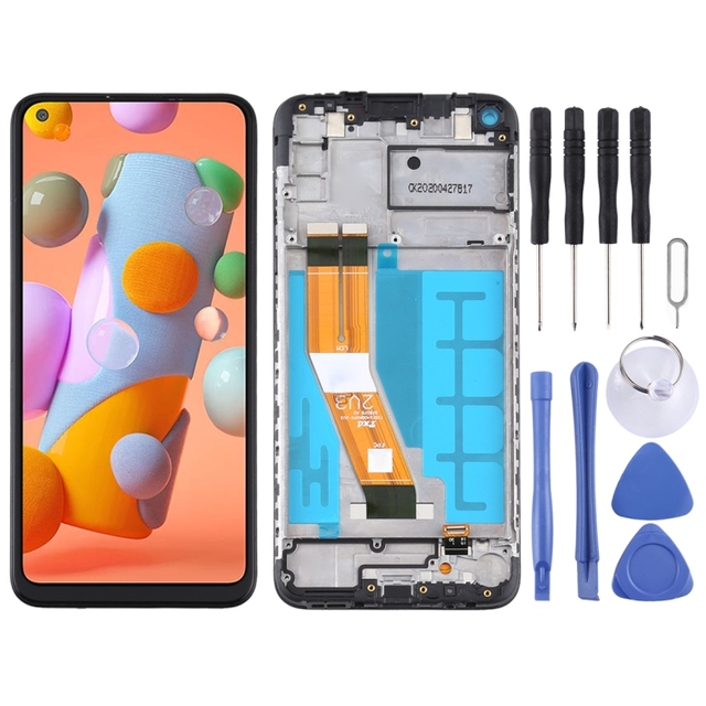 OEM LCD Screen for Samsung Galaxy A11 Digitizer Full Assembly with Frame