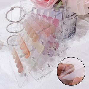Acrylique transparent manucure stockage <span class=keywords><strong>Album</strong></span> outil portable nail Art affichage montrant des outils appuyez sur ongles conseils affichage livre - Product Image 1