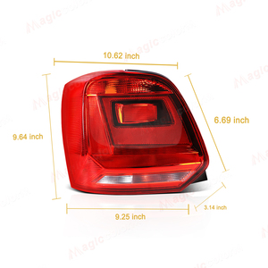 Pieza de Repuesto para Automóvil, Luces Traseras LED para Automóvil, Conjunto de Lámparas de Freno Traseras para VW Volkswagen <span class=keywords><strong>POLO</strong></span> <span class=keywords><strong>GTI</strong></span> 2014 2015 2016 <span class=keywords><strong>2017</strong></span> - Product Image 6
