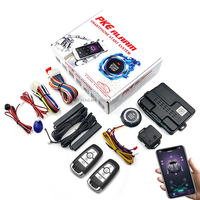 Système d'entrée sans clé universel 12V pour voiture, télécommande Bluetooth, démarrage/arrêt, verrouillage automatique des portes, alarme par vibration, avertissement LED