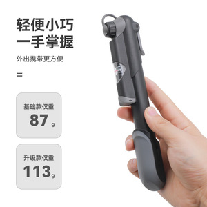 Johorse Bicycle <b>Pump</b> 120Psi Manual Portable With Pressure Gauge Lightweight For Bike Basketball Swimming Ring - Product Image 5