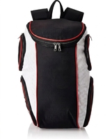Sac de tennis vintage en polyester imperméable, capacité 30-40L, style tendance et fermeture éclair