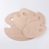 Palette ovale en bois de haute qualité 20x30cm pour peinture à l'huile, fournitures d'art scolaire pour artistes, idéale pour mélanger les couleurs - Vente en gros