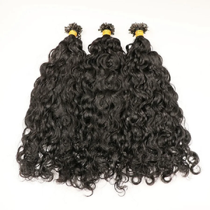 Extensiones de Cabello Humano Virgen Birmano Camboyano Crudo 100g con Puntas I, Grosor Completo, Puntas Rizadas, Liso Kinky, Liso, Puntas I Planas - Product Image 6