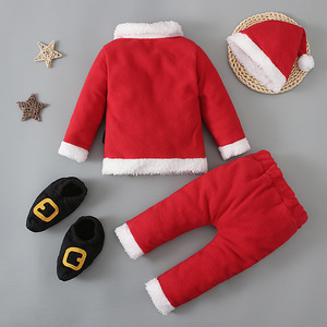 Vente en gros de vêtements de Noël pour enfants, tenues à manches longues pour garçons et filles, père Noël, ensemble de quatre pièces, ensemble de vêtements mignons pour enfants - Product Image 2