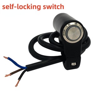 22mm xe máy chuyển đổi <span class=keywords><strong>push</strong></span> <span class=keywords><strong>button</strong></span> nối cho xe đạp điện tử Xe Máy Led ánh sáng đèn pha Hợp kim nhôm tay lái chuyển đổi - Product Image 5