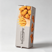 Boîte en papier kraft biodégradable à deux compartiments pour sushis et plats à emporter, résistante à la graisse et jetable
