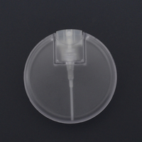 Pompe en plastique de forme ronde vide atomiseur de parfum PETG poche rechargeable Portable 25ml bouteille de pulvérisation de carte de crédit pour désinfectant pour les mains