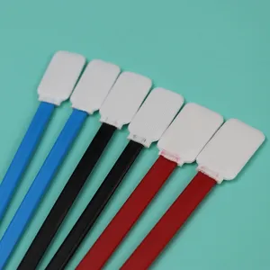 714 Lint Free Rectangular Head Surface Cleaning Polyester Swab with Black Stick