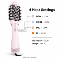 Brosse Soufflante Chauffante OEM et ODM à Conception Personnalisée, Sèche-Cheveux Mon-Étape avec Fonction Air Froid