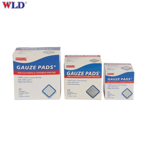 Vô trùng gạc gạc 100% bông trắng gấp cạnh gạc Pad - Product Image 5