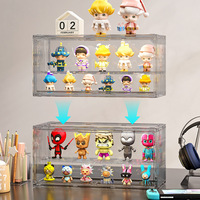 Caja de Almacenamiento Rectangular Delgada de PET para Figuras de Acción, Caja de Exhibición Compacta a Prueba de Polvo para Mini Funko Pop, Nendoroid y Modelos de Juguetes