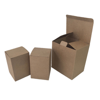 Cajas de Cartón Plegables Personalizadas, Creativas y Elaboradas, Cajas de Regalo Cuadradas de Cartón Kraft Marrón