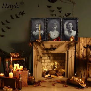 Hstyle Halloween décoration 3D visage changeant cadre Photo en mouvement Portrait horreur décoration pour horreur fête château maison - Product Image 6