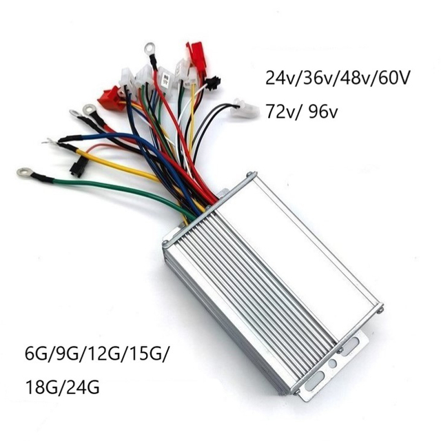 24v 36v 48v 72v 96v 250w 350w Brushless Dc Hub Controllers E Scooter Controller Ebike Motor Controller