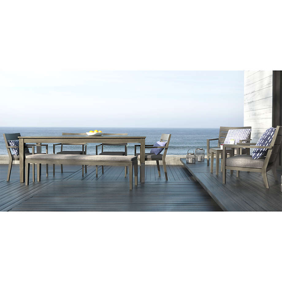 Weathered colour teak outdoor  furniture hotel patio set garden sofas rope solid wood dinning  chair