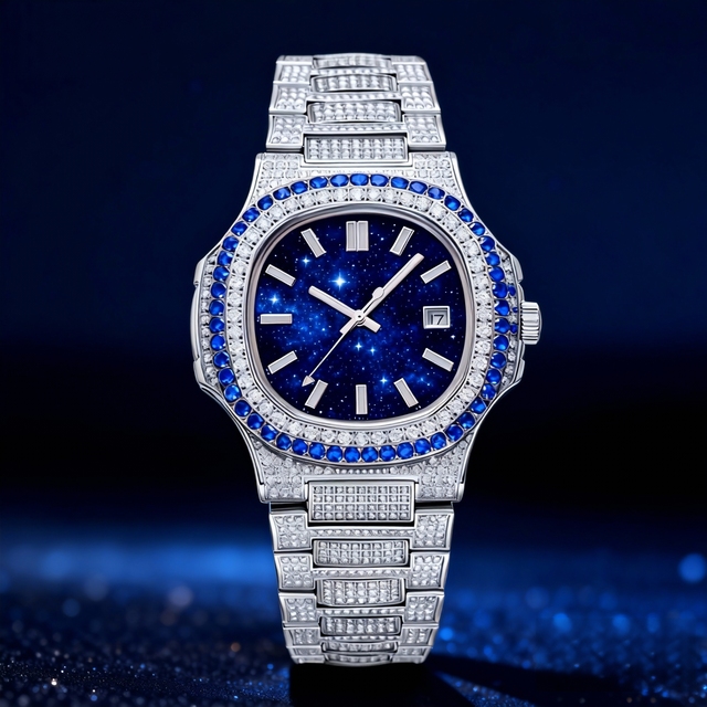 Diamond Ice Out Luxury Men Watch Automatic Mechanical Watches Stainless Steel Luxury Watch for Women