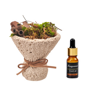 Nordic Forest Volcanic Rock Aroma <b>Diffuser</b> Preserved Moss Dry Plant Scent Oil Kit Mild Long Lasting Bedroom Indoor Air Freshener - Product Image 5