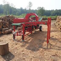 Machine à bois de chauffage commerciale 35T, processeur de bois hydraulique automatique, machine à couper les arbres, fendeuse de bois