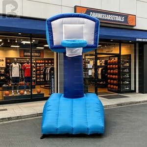 Structure de panier de basket gonflable géante réaliste surdimensionnée, ornement publicitaire pour magasin de sport, aire de jeux, commerce de jeux ou marque - Product Image 1