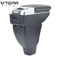 Vtear Pour Great wall hover Haval M4 accessoires voiture accoudoir en cuir accoudoir interface usb boîte de rangement console intérieur