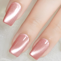 Gel semi-permanent 15ml OEM, logo personnalisé, marque privée, vernis gel UV à retirer par trempage, magnétique, végétalien, non toxique, flacon DIY