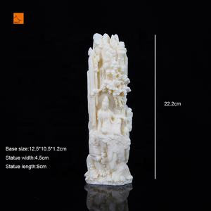 ที่กําหนดเองเงางาช้างสีขาว Guanyin พระพุทธรูปตกแต่ง Polyresin โบธิดาแห่งความเมตตาทางศาสนาสําหรับตกแต่งบ้าน - Product Image 5