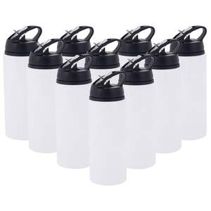 Usine Meilleure Vente Sublimation DIY 600ml Aluminium Grande <span class=keywords><strong>Bouche</strong></span> Sports <span class=keywords><strong>de</strong></span> Plein Air Bouteille D'eau Blanc - Product Image 1