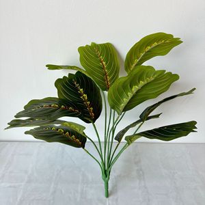 Flores Artificiales Queyiyi, Bonsái, Plantas Verdes de 30cm-100cm, Libélula Roja y Verde, Decoración de Interiores para el Hogar, Estilo Nórdico - Product Image 4