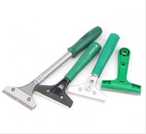 Soft Grip Safety Glass Window Cleaning Scraper Razor Blade Scraper With carbon steel blade and aluminium handle