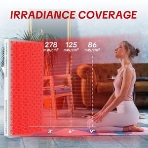 OEM/ODM Thérapie par la lumière rouge pour le <span class=keywords><strong>visage</strong></span> 630/660/ 810/850/940/1060nm pour la santé de la peau, panneau de thérapie par la lumière <span class=keywords><strong>LED</strong></span> rouge avec support - Product Image 3