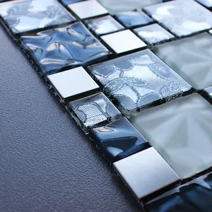 Blue Colors <strong>Mosaic</strong> Painted Glass Opaque for Home Decor Glass <strong>Mosaic</strong> Diy - Product Image 3
