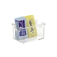 Clear Black Plastic Tea Leaf Bag Holder Salt Bag Box Colored Coffee Sugar Bag Holder