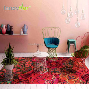 พรมผ้าไหมสไตล์ตุรกี,พรมสำหรับห้องนั่งเล่นพรมปูพื้นพรมขนสัตว์ - Product Image 3