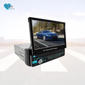 CareDrive 7 인치 개폐식 자동차 스테레오 오디오 자동차 라디오 Bt Mp5 플레이어 1Din 대시 Sd/USB/Aux/FM 자동 라디오