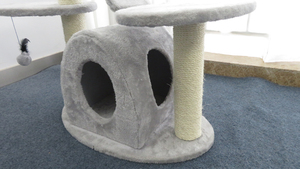 Longnew-poste rascador de gato Natural con puente, árbol, Torre - Product Image 4