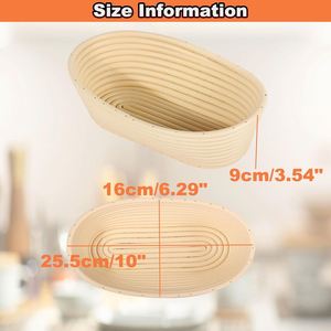 Hot Selling Oval Rattan <b>Bread</b> Proofing <b>Basket</b> Cooking Kitchen Durable in Wholesale - Product Image 5