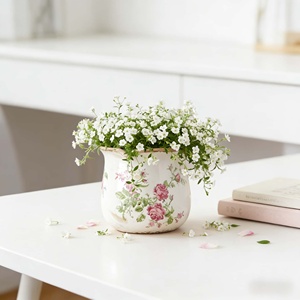 Pots de plantes en céramique durables et écologiques Vancasso, 3 pièces, avec trous de drainage pour une utilisation en intérieur - Plantes succulentes, Pothos, plantes serpent et plus encore - Product Image 3