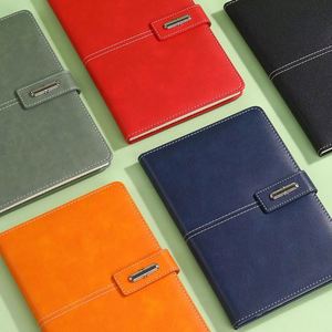 Carnet de notes exécutif A5 ligné en cuir rigide, personnalisable, pour journalisation quotidienne, cadeau promotionnel, 100 feuilles 80 g/m² - Product Image 1