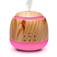 Diffuseur d'huiles essentielles d'aromathérapie 300 ml, humidificateur ultrasonique silencieux à brume froide, 10 sons relaxants, bruit blanc, veilleuse